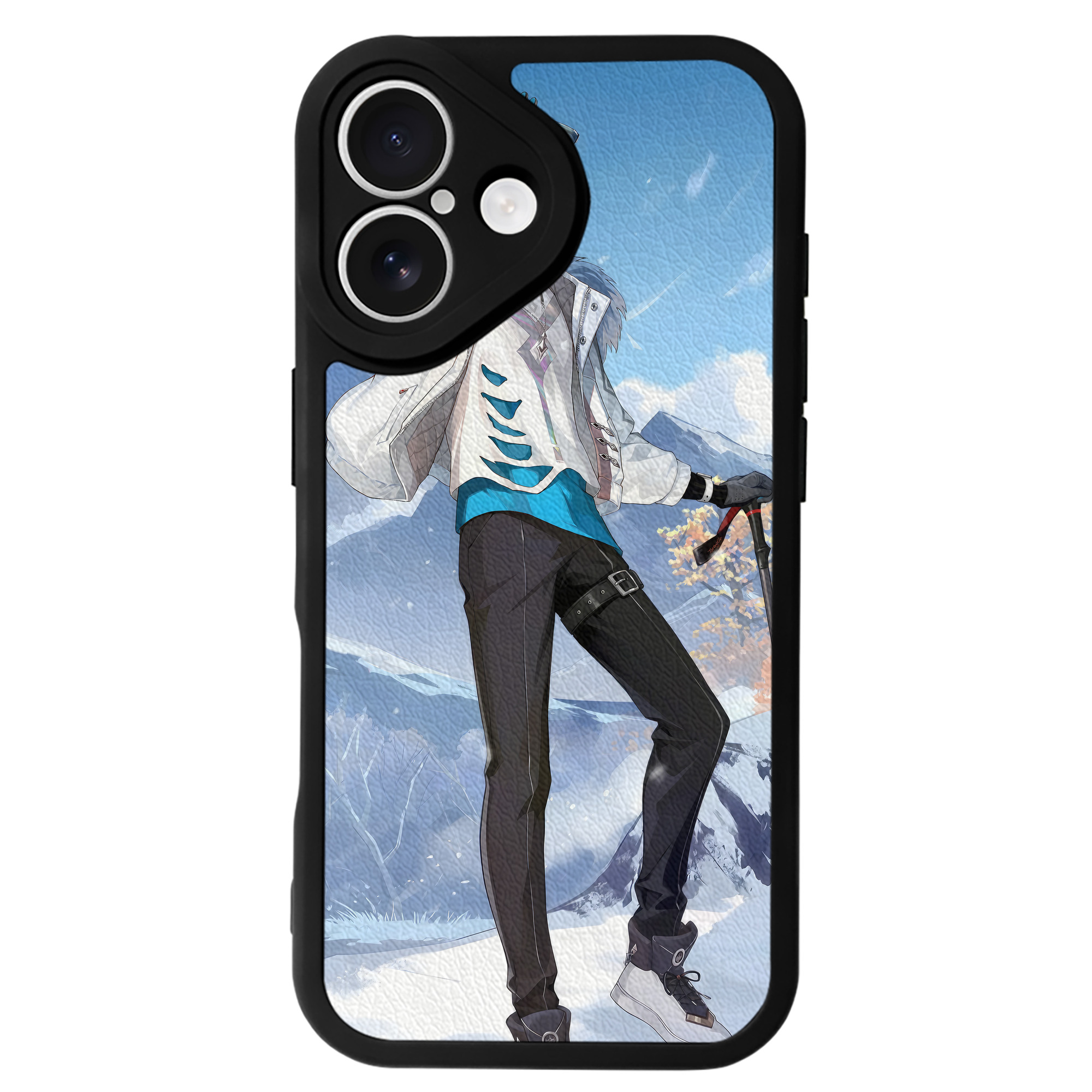 げんし神 genshin 【iPhone 16シリーズ対応】シリコンスマホケース（レザー調） 材質：シリコン